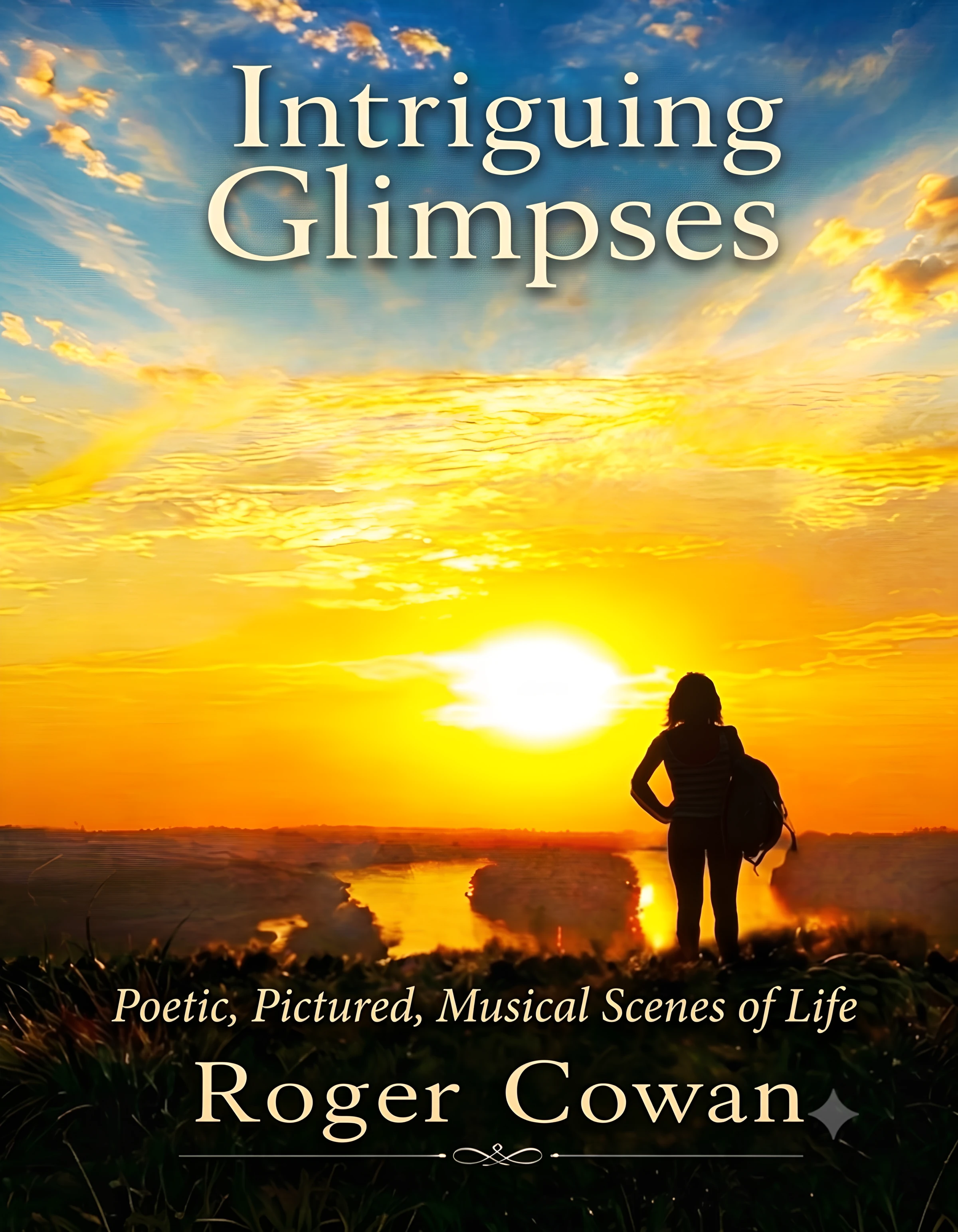 Cover concept for Intriguing Glimpses by Roger Cowan