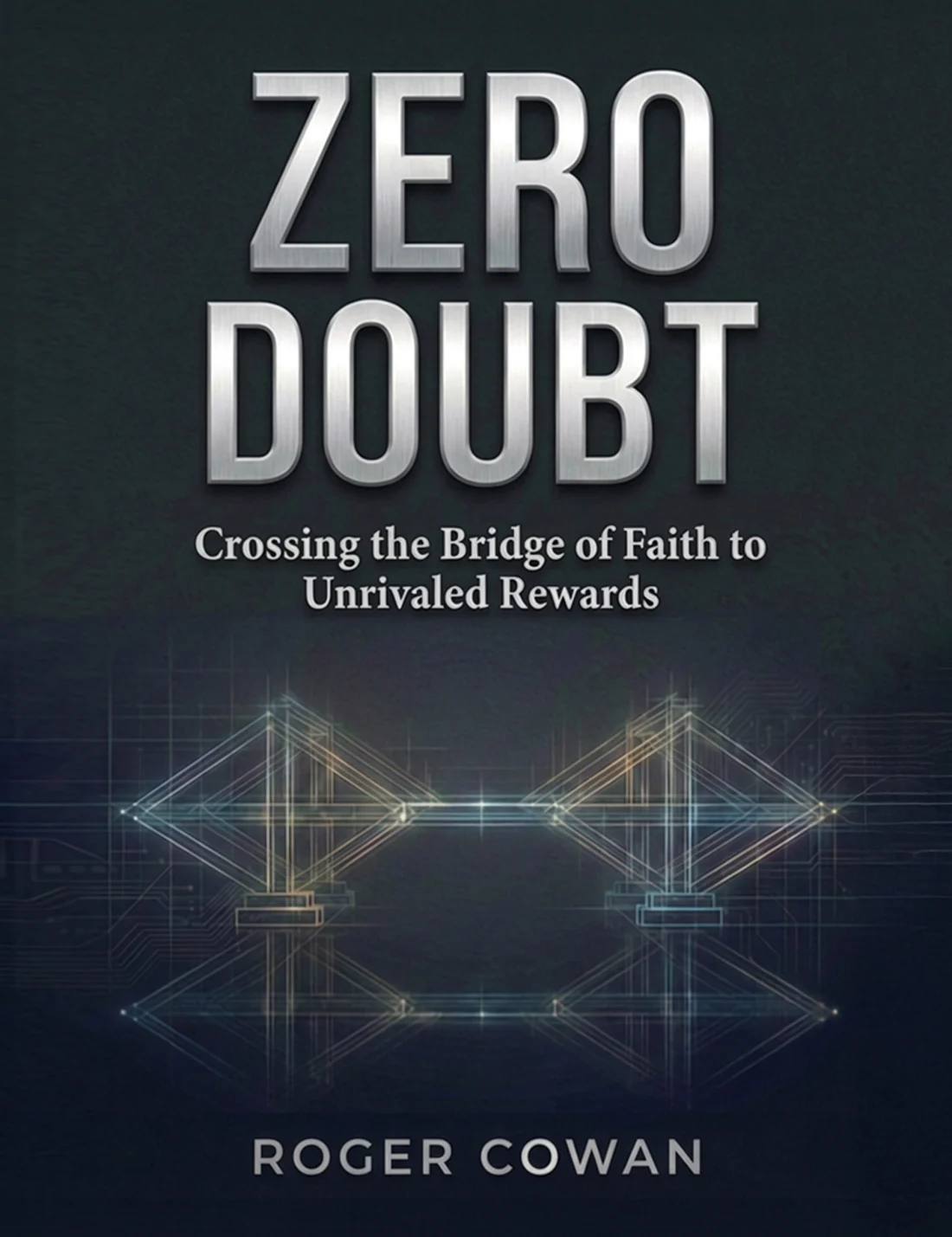 Black cover concept for Zero Doubt by Roger Cowan